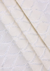 Elite Men China Boski Sequence Embroidered Blue Selvage - Off White