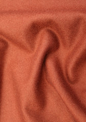Zegna Ermenegildo Cashmere Salvage Wool Fabric - Rust