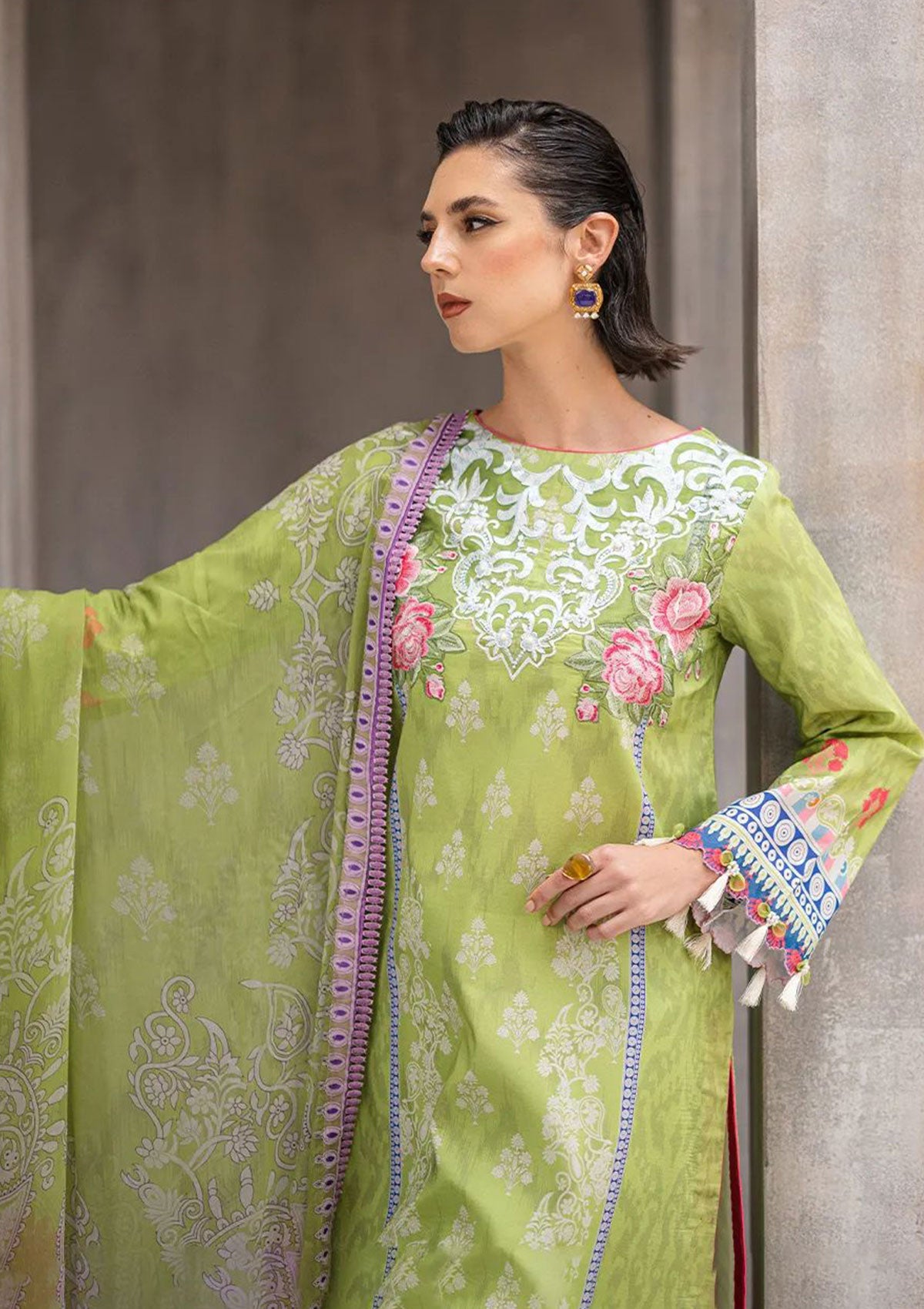 Lawn Collection - Roheenaz - Azalea - RA24#08 - B - Serene Seafoam