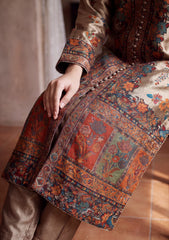 Pret - Riwaj - Silk Kani Zari Jamawar Shirt - Golden