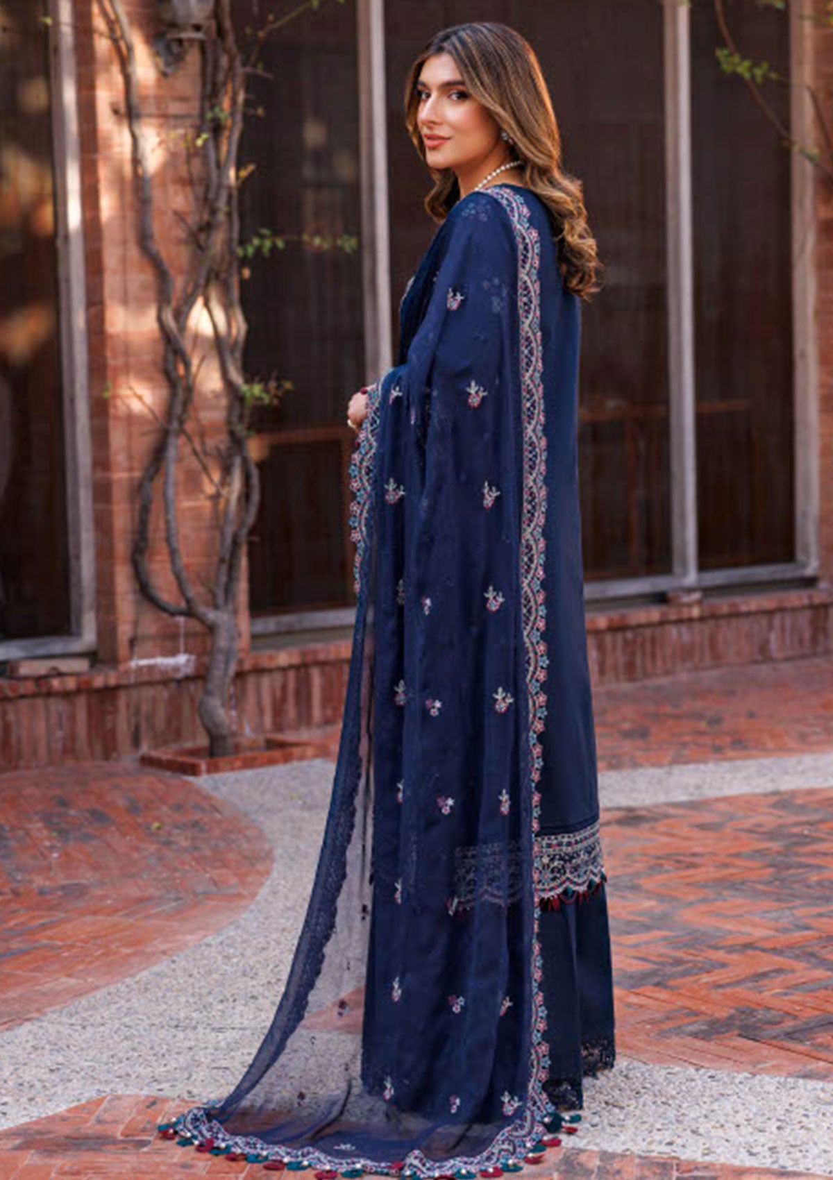 Lawn Collection - Farasha - Kaavish - FK24#04 - DEEP SAPPHIRE