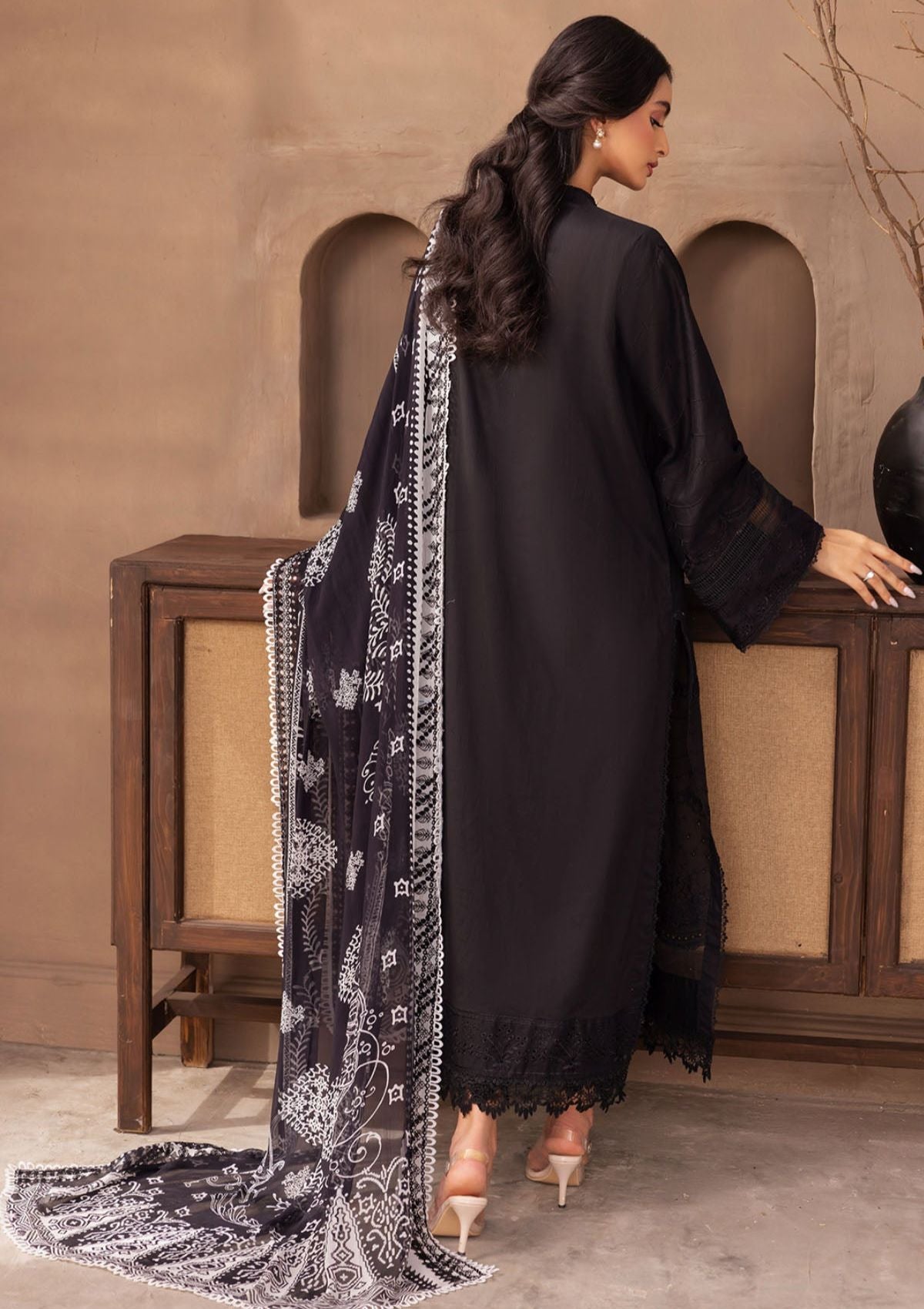 Lawn Collection - Nureh - Koyal - Monochrome - B#04