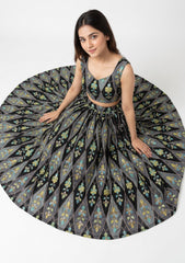 Printed Grip Silk With Sequence Work - ASPL#97