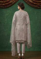 Formals - Riwaj - Fancy Net - 2 Pcs Suit - CND#1208 - Grey
