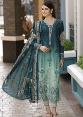 Lawn Collection - Saadia Asad - Eid Handwork - Laserkari - D#3
