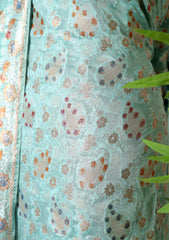 Formals - Fancy Closet - 2 pcs Suit - Chiffon Jamawar D#530 Ferozi