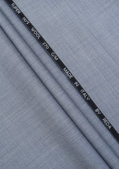 Reda Sharkskin Super 110's Wool Fabric - B Grey