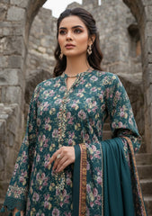 Winter - Riwaj - Printed Marina - 3 Pcs - Wool Shawl 25 - D#74