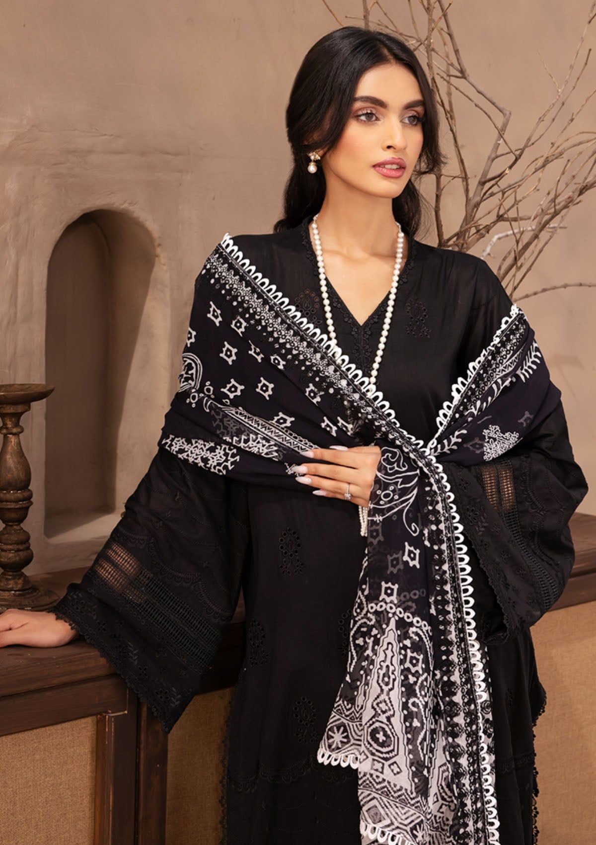 Lawn Collection - Nureh - Koyal - Monochrome - B#04