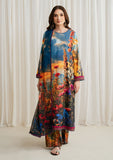 Winter Collection - Zarif - Prints - Georgette Silk - D#04 - Ocean