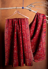 Pashmina Zari Jamawar Shawl D#42 - Maroon