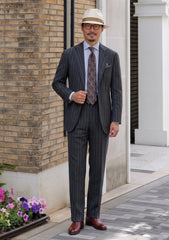 Carlo Barbera Riserva Superfine Exclusive Wool Fabric - Grey