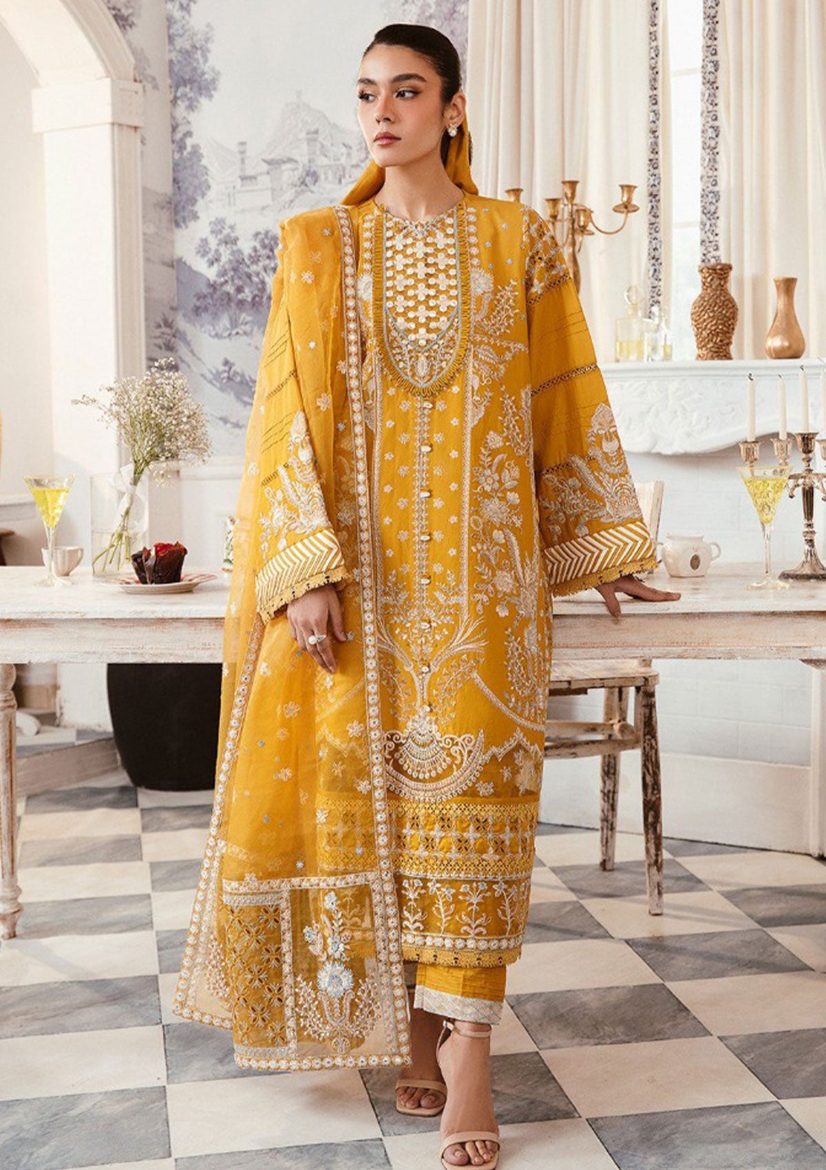 Lawn Collection - Gisele - Summerliness - Luxury - Marigold