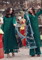 Lawn - Marwat Textiles - Gulmina - Luxury 25 - Vol-II - D#07 - EMERALD DRAPE