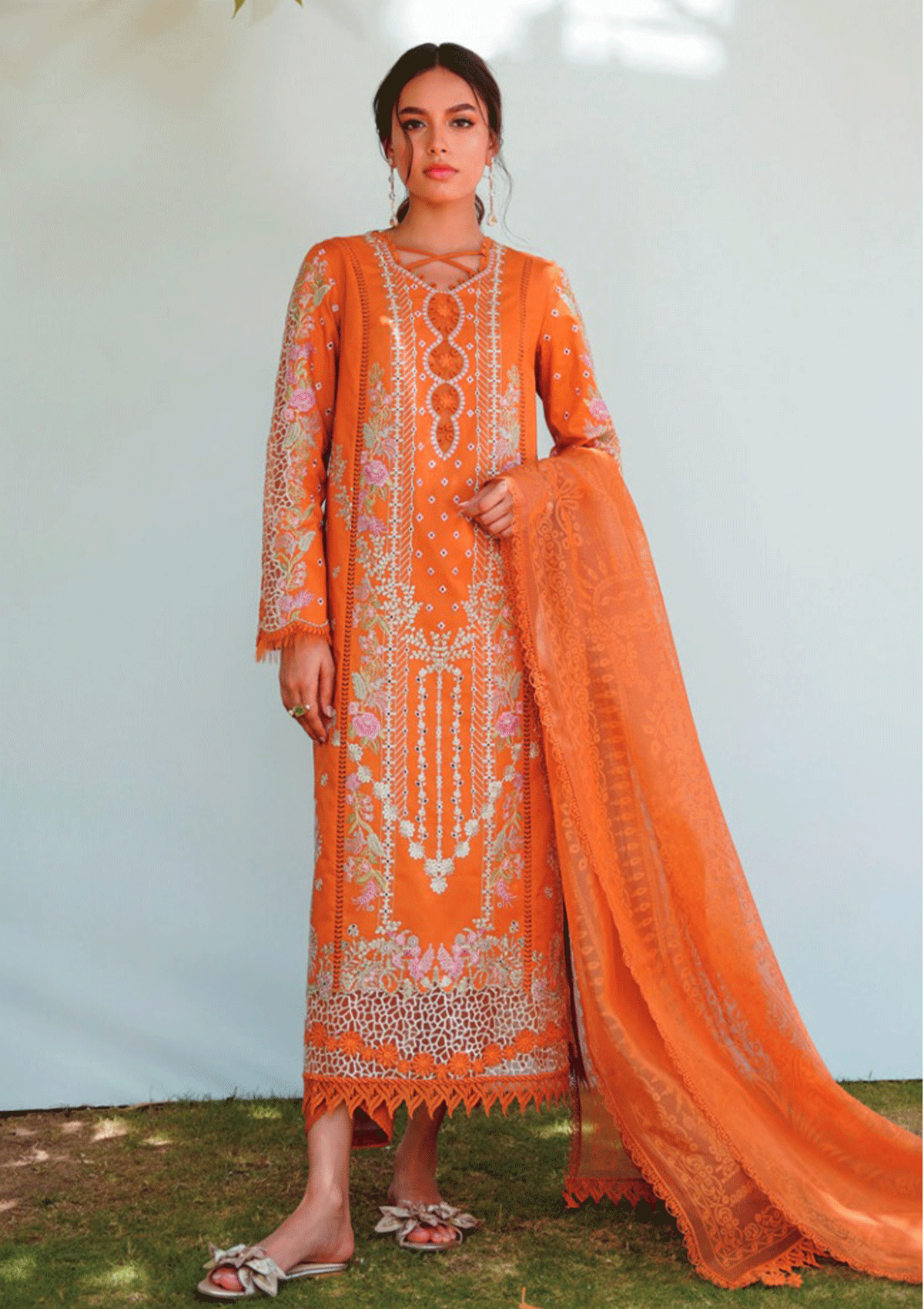 Lawn Collection - Qalamkar - Qlinekari - Alaina - RT#4