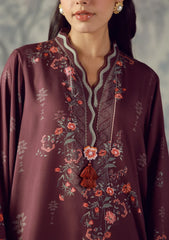 Winter - Sahar - Fall Winter Unstitched - AW1-26-24 - Plum Flourish