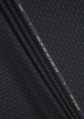Scabal Super 150's 24 Carat Gold & Wool Fabric - Black