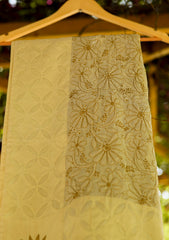 Lawn Chikankari Shawl D - 14 - P Skin