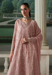 Formals - Emaan Adeel - Modern Heirloom Unstitched Chiffon 26 - ANTIQUE BLUSH