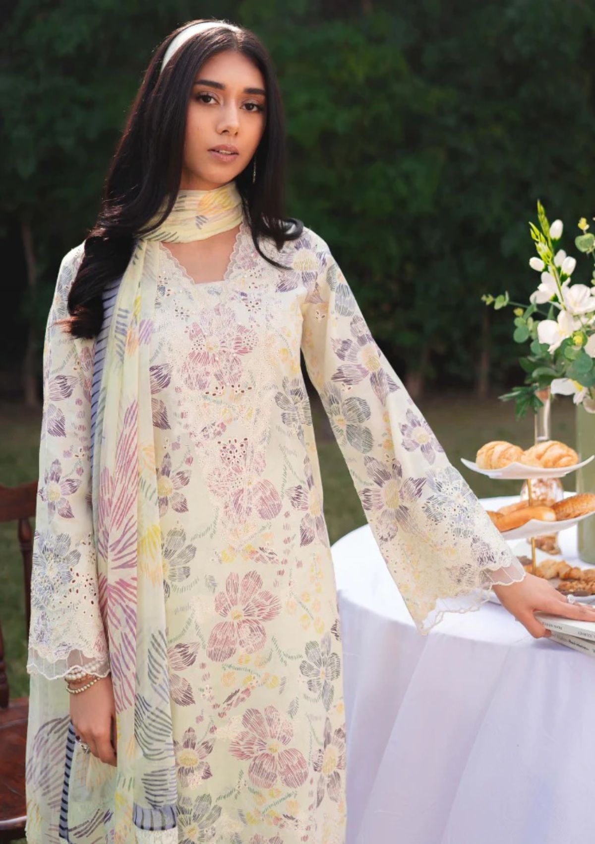 Lawn Collection - Humdum - Gardenia - HG24#05