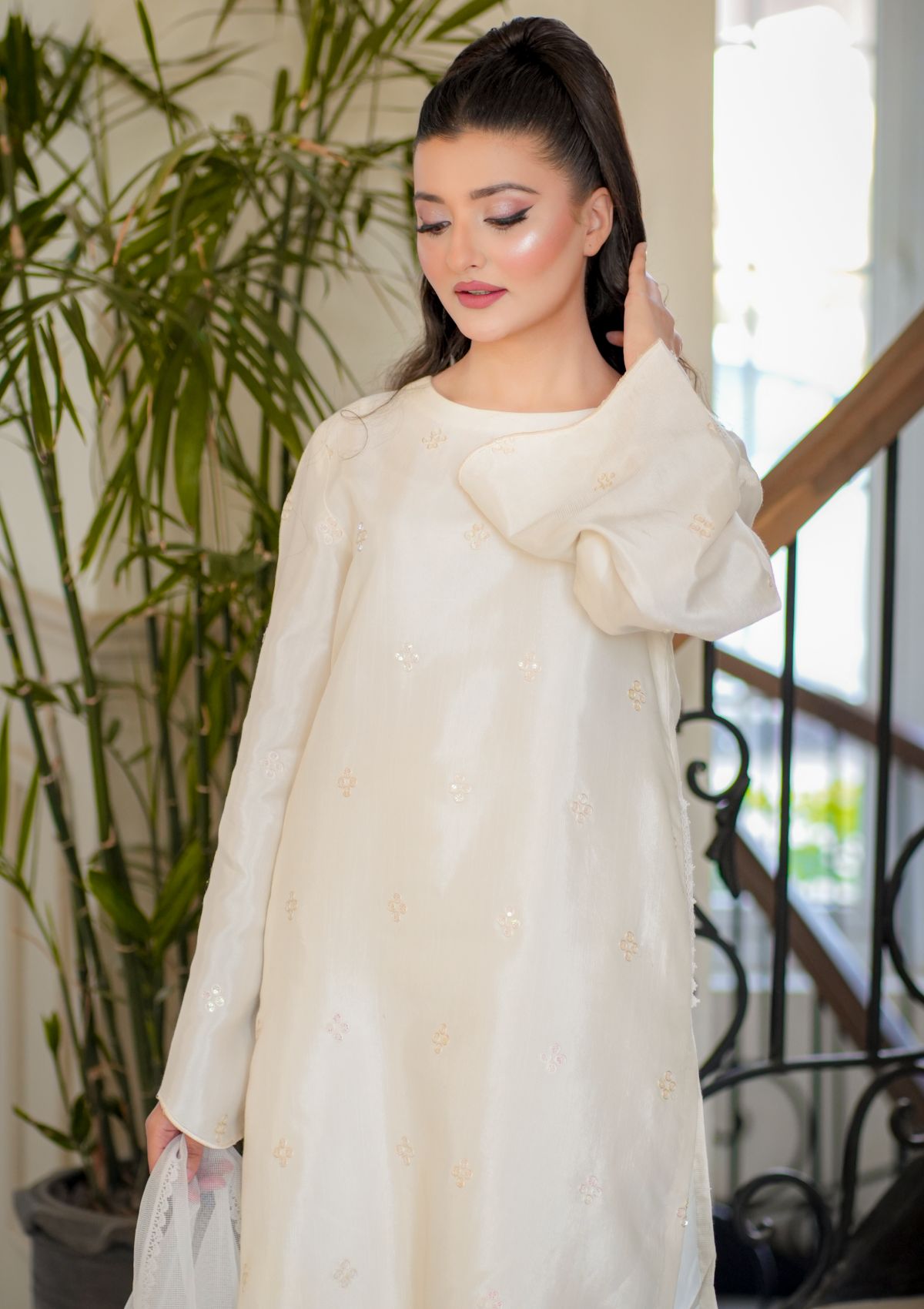 Pret Collection - Fozia Khalid - Silkspire - FKS#02 - BLISS (WHITE)