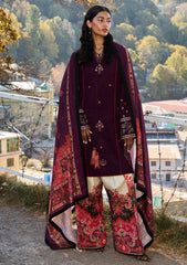 Winter Collection - Jugnu by Hussain Rehar - Autumn Winter - Amethyst