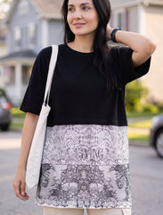Pret - Moven - Round Neck T-Shirt - Black & Skin