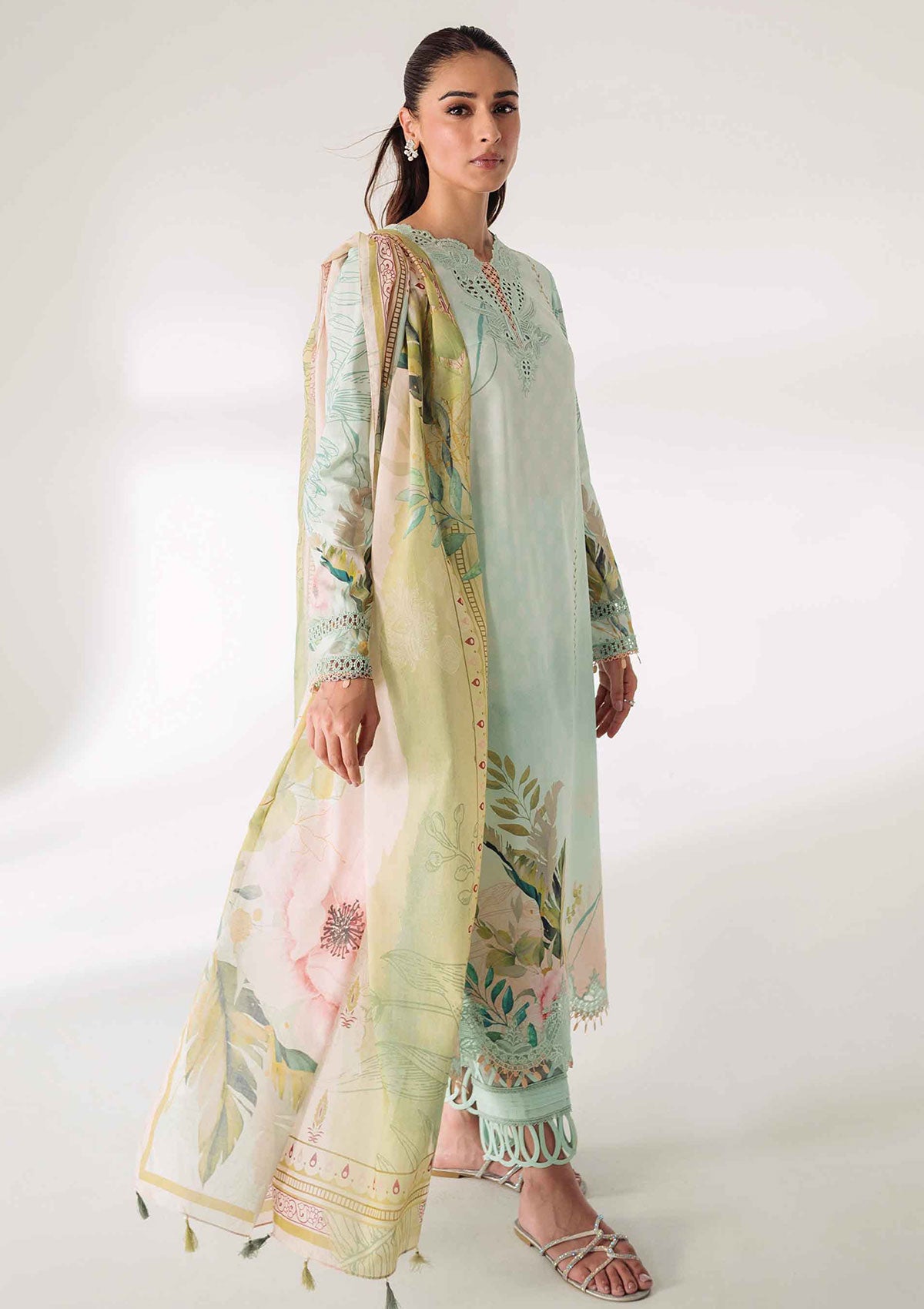 Lawn Collection - Qalamkar - Q Prints 24 - AR#04 - Nella