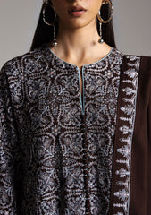 Winter - Zara Shahjahan - Saraab Unstitched 26 D#01 - AQEEQ