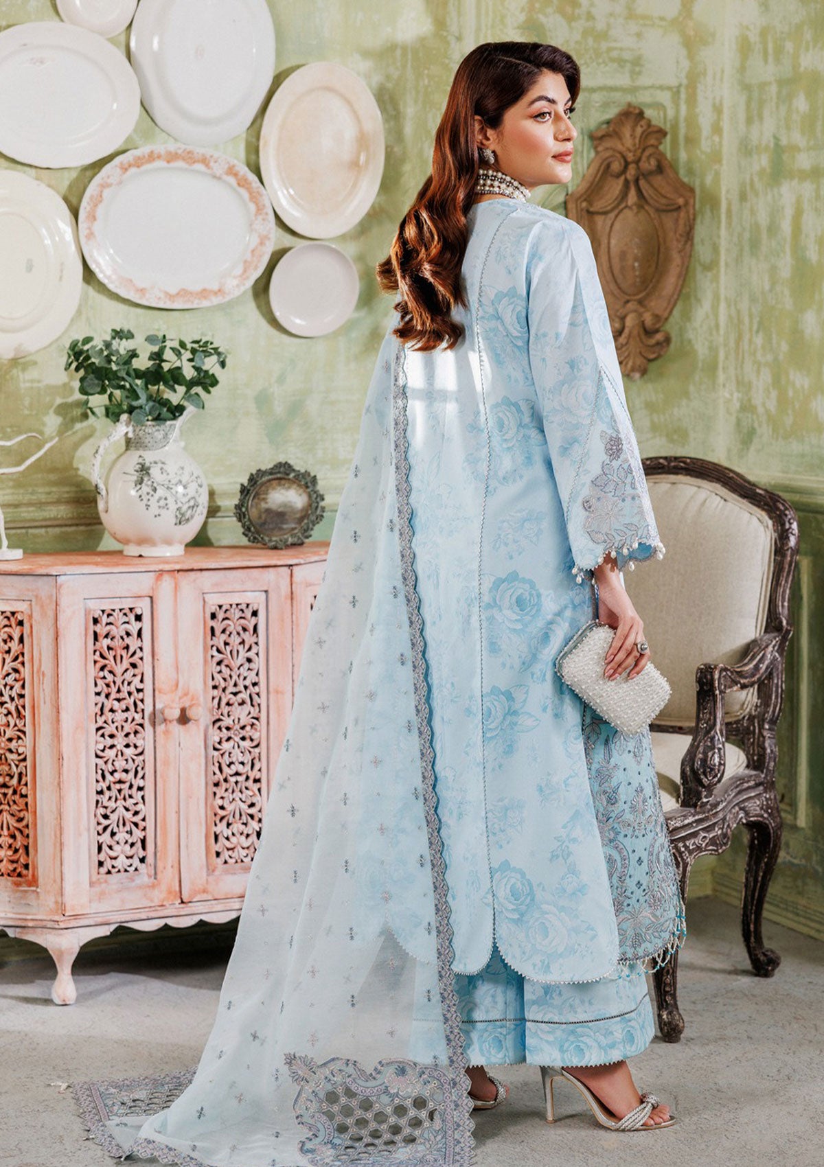 Lawn Collection - Alizeh - Maahi Vol 2 - Embroidered Printed - AF#7013 - Zara