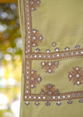 Swiss Lawn Emb Shawl D - 01 - Pista