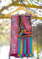 Pure Pashmina Qalamkari Shawl D - 02 - Multi