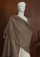 Men Shawls - Wool Shawls - D#207 - Brown