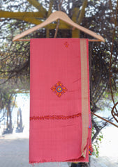 Wool Needle Work Shawl D - 33C - Carrot