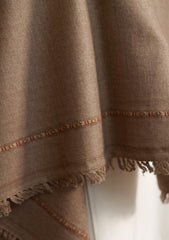 Men Shawls - Wool Shawls - D#207 - Brown
