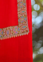 Pashmina Emboridered Shawl D - 74 - Red