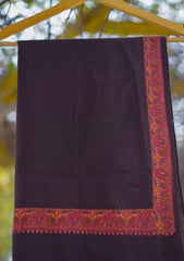Pashmina Emboridered Shawl D - 64J - Chocolate