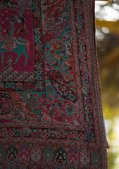 Pure Pashmina Kaani Jamawar Shawl D - 64 - Multi