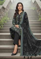 Winter - Riwaj - Printed Marina - 3 Pcs - Wool Shawl 25 - D#48