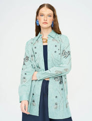 Pret - Moven - Beaded Oversize Shirt - Green