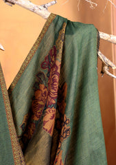 Pashmina Zari Jamawar Shawl D#05 - Green 2