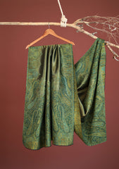 Pashmina Zari Jamawar Shawl D - 08 - Green