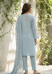 Formals - Riwaj - Fancy Bamber Chiffon - 2 Pcs Suit - CBD#2928 - Ice Blue