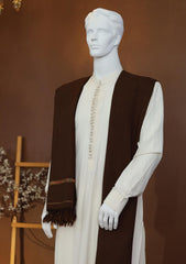 Men Shawls - Wool Shawls - D#18 - Choclate