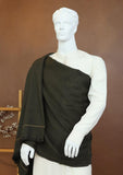 Men Shawls - Wool Shawls - D#39 - G Black