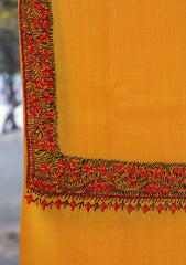 Wool Needle Work Shawl D - 39 - Yellow