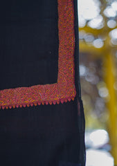 Pashmina Emboridered Shawl D - 64F - Black