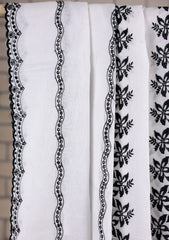 Embroidered Lawn Summer Shawl D#67 - White 1