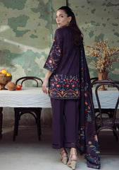 Winter - Sahar - Elara - Fall Printed - 3 Pcs - AW1-25-04 - Royal Plum