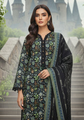 Winter - Riwaj - Printed Marina - 3 Pcs - Wool Shawl 25 - D#48